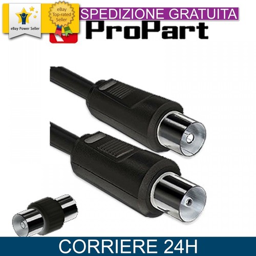 Cavo antenna nero con - antenna, tv