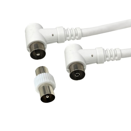 Cavo antenna bianco a - tv, 1.5m
