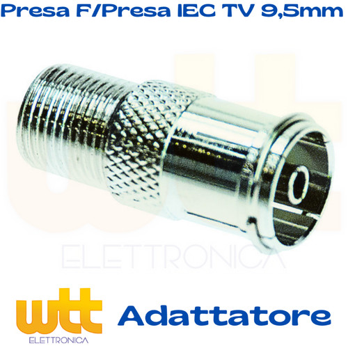 Adattatore presa femmina tv - presa,